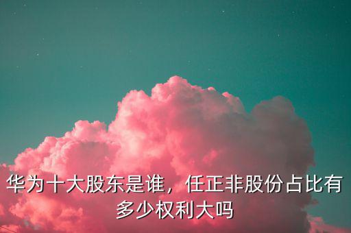 華為十大股東是誰，任正非股份占比有多少權(quán)利大嗎