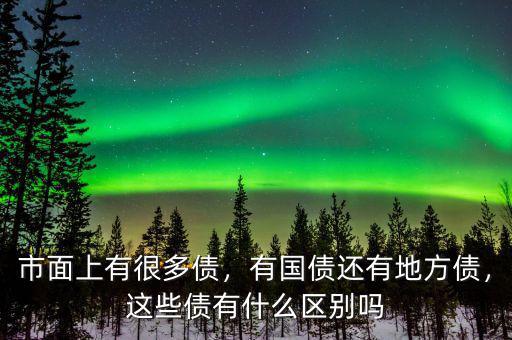 市面上有很多債，有國債還有地方債，這些債有什么區(qū)別嗎