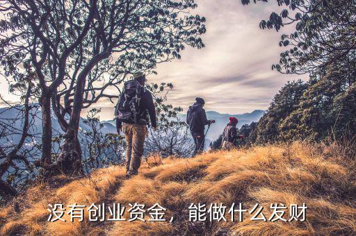 沒(méi)有創(chuàng)業(yè)資金，能做什么發(fā)財(cái)