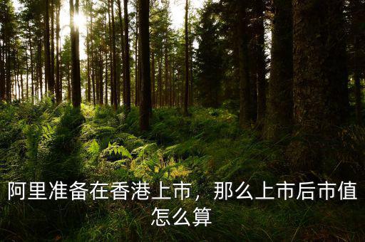 阿里準備在香港上市，那么上市后市值怎么算