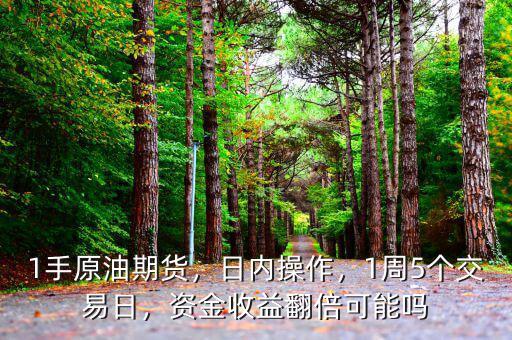 1手原油期貨，日內(nèi)操作，1周5個交易日，資金收益翻倍可能嗎