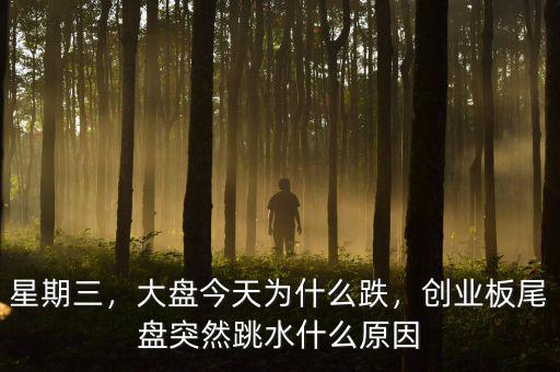 星期三，大盤今天為什么跌，創(chuàng)業(yè)板尾盤突然跳水什么原因