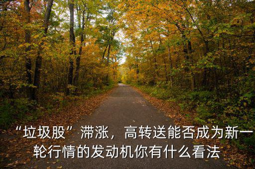 “垃圾股”滯漲，高轉(zhuǎn)送能否成為新一輪行情的發(fā)動(dòng)機(jī)你有什么看法