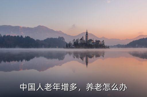 中國人老年增多，養(yǎng)老怎么辦