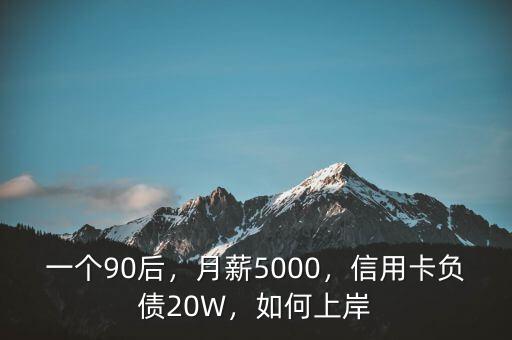 一個(gè)90后，月薪5000，信用卡負(fù)債20W，如何上岸