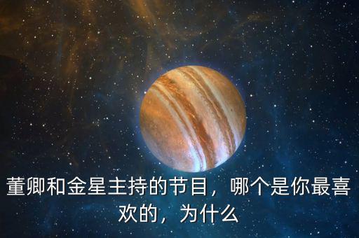 董卿和金星主持的節(jié)目，哪個(gè)是你最喜歡的，為什么