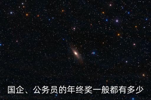 國企、公務(wù)員的年終獎一般都有多少