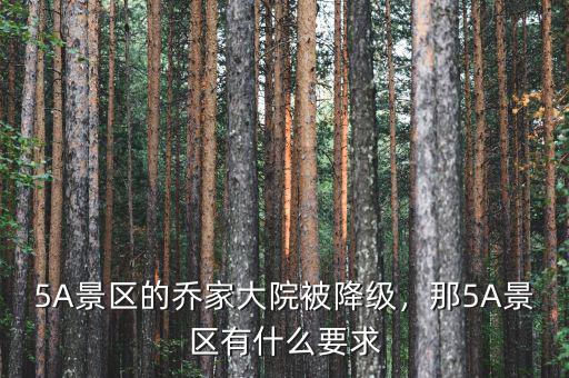5A景區(qū)的喬家大院被降級，那5A景區(qū)有什么要求