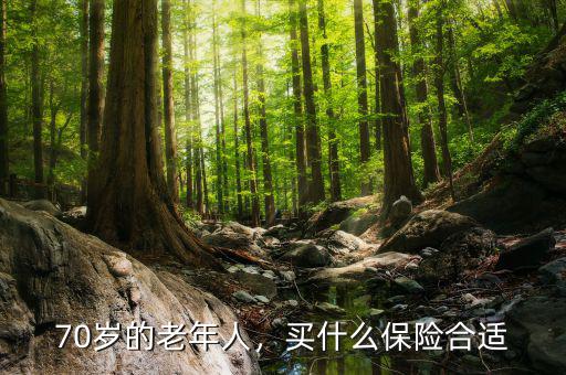 70歲的老年人，買什么保險合適