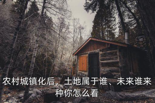 農(nóng)村城鎮(zhèn)化后，土地屬于誰、未來誰來種你怎么看