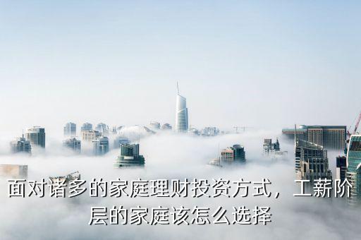 面對諸多的家庭理財(cái)投資方式，工薪階層的家庭該怎么選擇