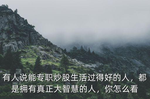 專(zhuān)職炒股的都是什么人,參與炒股票的都是些什么人