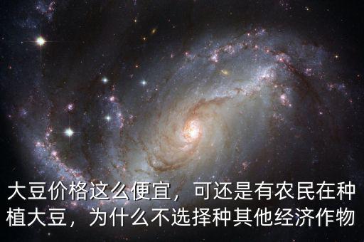 大豆價格這么便宜，可還是有農民在種植大豆，為什么不選擇種其他經濟作物