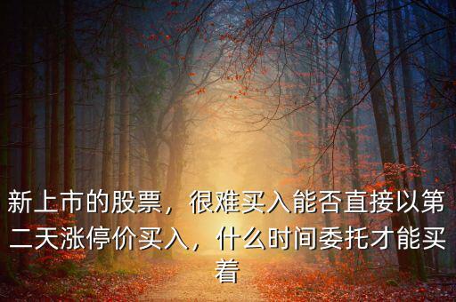 散戶(hù)什么時(shí)間委托競(jìng)價(jià)可買(mǎi)入,什么時(shí)間委托才能買(mǎi)著