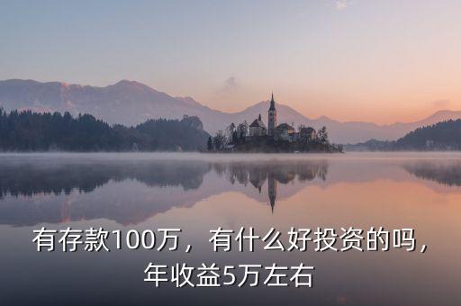 有存款100萬，有什么好投資的嗎，年收益5萬左右