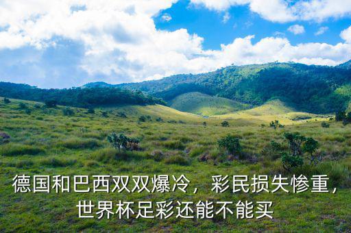 德國和巴西雙雙爆冷，彩民損失慘重，世界杯足彩還能不能買