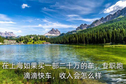 在上海如果買一部二十萬的車，專職跑滴滴快車，收入會怎么樣