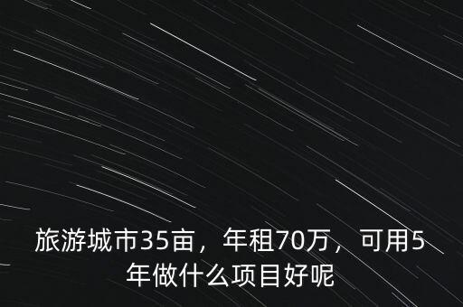 旅游城市35畝，年租70萬(wàn)，可用5年做什么項(xiàng)目好呢