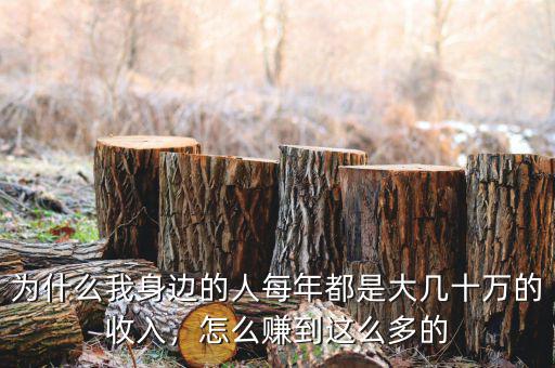 為什么我身邊的人每年都是大幾十萬的收入，怎么賺到這么多的