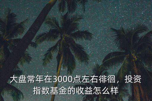大盤常年在3000點左右徘徊，投資指數(shù)基金的收益怎么樣
