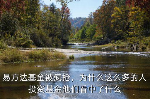 易方達(dá)基金被瘋搶，為什么這么多的人投資基金他們看中了什么
