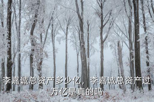 李嘉誠(chéng)總資產(chǎn)多少億，李嘉誠(chéng)總資產(chǎn)過萬(wàn)億是真的嗎