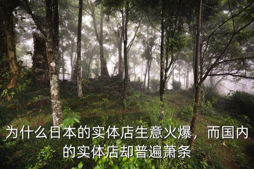 為什么日本的實體店生意火爆，而國內(nèi)的實體店卻普遍蕭條