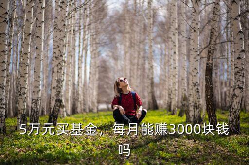 5萬元買基金，每月能賺3000塊錢嗎
