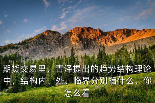期貨交易里，青澤提出的趨勢結(jié)構(gòu)理論中，結(jié)構(gòu)內(nèi)、外、臨界分別指什么，你怎么看