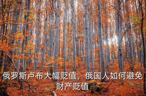 俄羅斯盧布大幅貶值，俄國(guó)人如何避免財(cái)產(chǎn)貶值