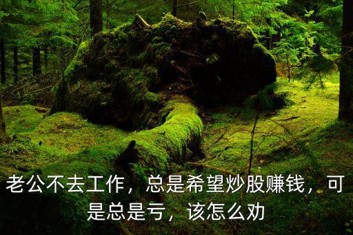 老公不去工作，總是希望炒股賺錢，可是總是虧，該怎么勸