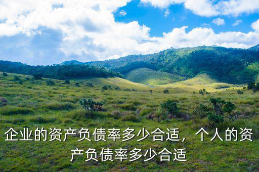 企業(yè)的資產(chǎn)負(fù)債率多少合適，個(gè)人的資產(chǎn)負(fù)債率多少合適