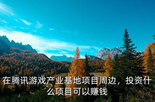 在騰訊游戲產(chǎn)業(yè)基地項目周邊，投資什么項目可以賺錢