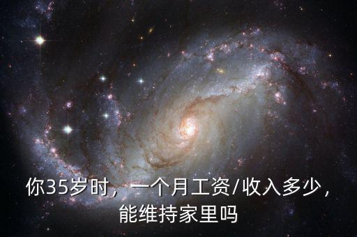 你35歲時(shí)，一個(gè)月工資/收入多少，能維持家里嗎