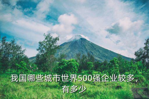 我國哪些城市世界500強企業(yè)較多，有多少