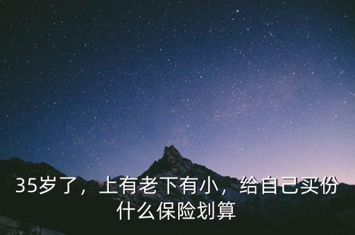 35歲了，上有老下有小，給自己買(mǎi)份什么保險(xiǎn)劃算