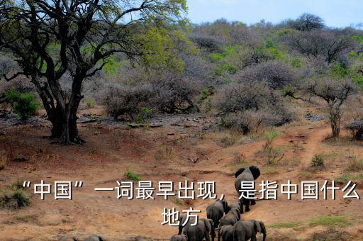 “中國”一詞最早出現，是指中國什么地方