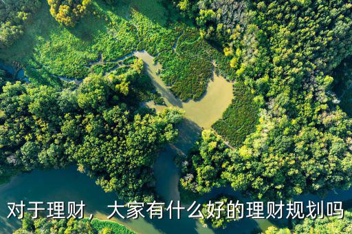 對于理財，大家有什么好的理財規(guī)劃嗎