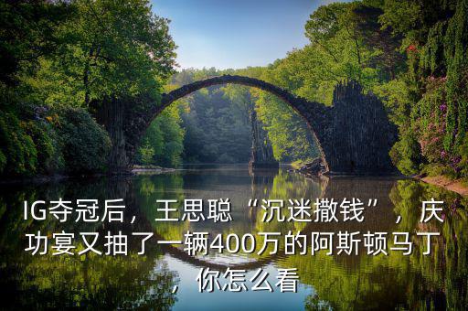 IG奪冠后，王思聰“沉迷撒錢”，慶功宴又抽了一輛400萬的阿斯頓馬丁，你怎么看