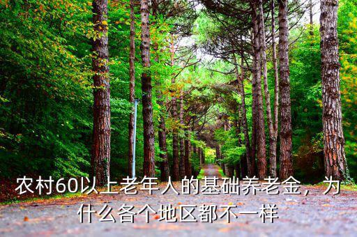 農(nóng)村60以上老年人的基礎(chǔ)養(yǎng)老金，為什么各個(gè)地區(qū)都不一樣