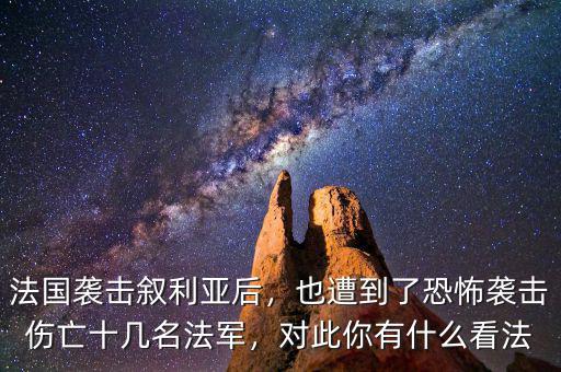 法國(guó)襲擊敘利亞后，也遭到了恐怖襲擊傷亡十幾名法軍，對(duì)此你有什么看法