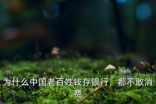 為什么中國老百姓錢存銀行，都不敢消費