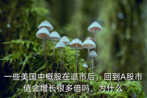 一些美國中概股在退市后，回到A股市值會增長很多倍嗎，為什么