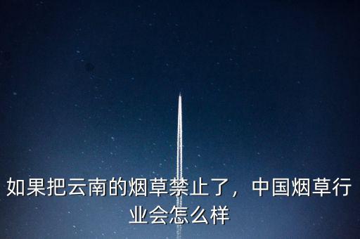 如果把云南的煙草禁止了，中國煙草行業(yè)會(huì)怎么樣