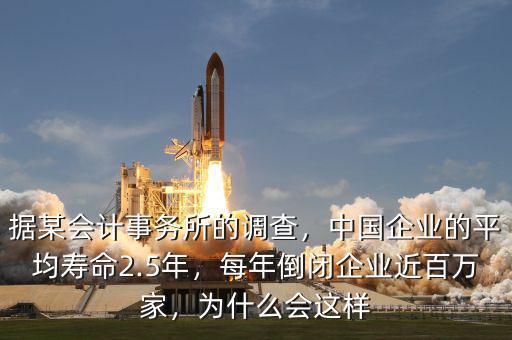 據(jù)某會(huì)計(jì)事務(wù)所的調(diào)查，中國(guó)企業(yè)的平均壽命2.5年，每年倒閉企業(yè)近百萬(wàn)家，為什么會(huì)這樣