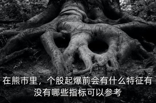 在熊市里，個(gè)股起爆前會(huì)有什么特征有沒(méi)有哪些指標(biāo)可以參考