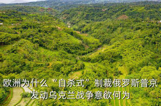 歐洲為什么“自殺式”制裁俄羅斯普京發(fā)動(dòng)烏克蘭戰(zhàn)爭意欲何為