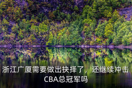 浙江廣廈需要做出抉擇了，還繼續(xù)沖擊CBA總冠軍嗎