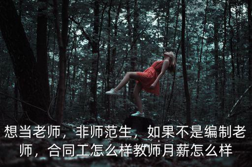 想當(dāng)老師，非師范生，如果不是編制老師，合同工怎么樣教師月薪怎么樣