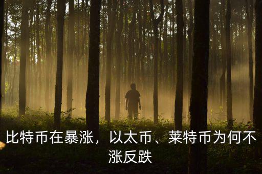比特幣在暴漲，以太幣、萊特幣為何不漲反跌